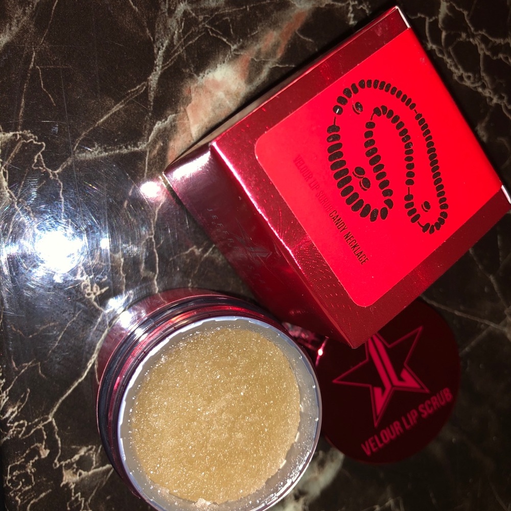 Candy necklace lip scrub
